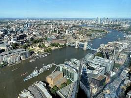 An aerial view of London photo