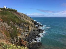 A view of the sea at Lizard Point in Cornwall photo