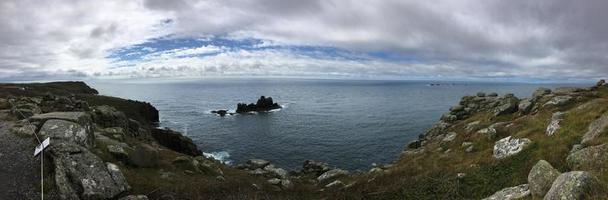 A view of the Sea at Lands End in Cornwall photo