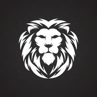 diseño de vector de ilustración de cabeza de león