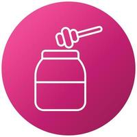 Honey Jar Icon Style vector