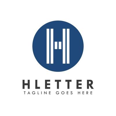 Alphabet h letter logo and icon design