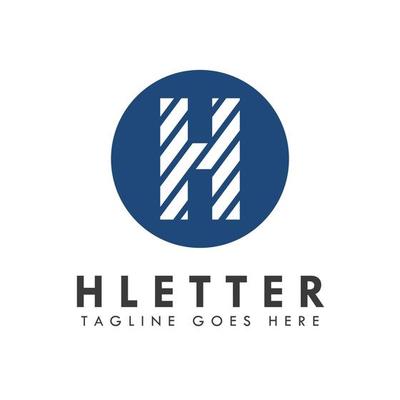 Alphabet h letter logo and icon design