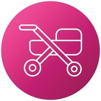 Stroller Icon Style vector