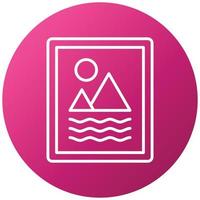 Photo Frame Icon Style vector