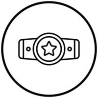 Champion Belt Icon Style vector