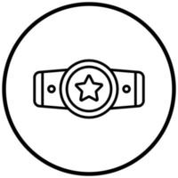 Champion Belt Icon Style vector