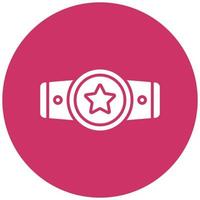 Champion Belt Icon Style vector