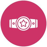 Champion Belt Icon Style vector