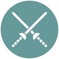 Fencing Sports Icon Style vector