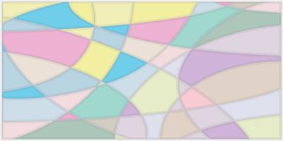 The background image is formed by cutting lines to create geometric shapes using pastel tones. vector