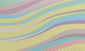 The background formed by the line curves looks like it is moving in pastel tones. vector