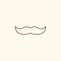 mustache vector for website symbol icon presentation
