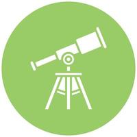 estilo de icono de telescopio vector