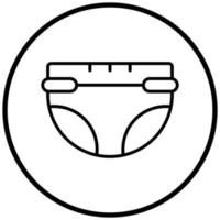 Diaper Icon Style vector