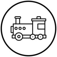 Train Toy Icon Style vector