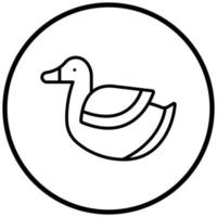 Duck Toy Icon Style vector