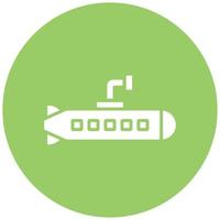 Army Submarine Icon Style vector