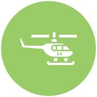 Army Helicopter Icon Style vector