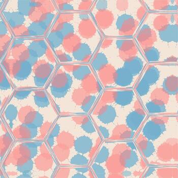 fondo abstracto del hexágono. fondo geométrico colorido. vector