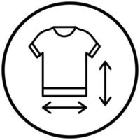 Clothes Measurement Icon Style vector