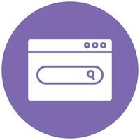 Website Search Icon Style vector