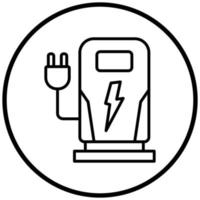 Charging Station Icon Style vector