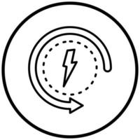 Energy Consumption Icon Style vector