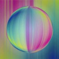 colorida bola esférica borrosa 3d. ilustración vectorial vector