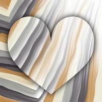 tarjeta de fondo de amor. 2d ilustración. marco en forma de corazón. sentimientos y ocasión de celebración. vector