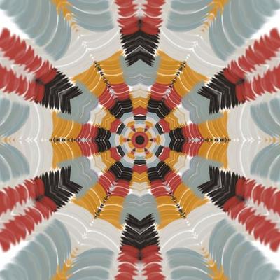 Abstract composition in yellow, red, blue, black colors. Modern creative hand drawn background.