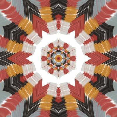 Abstract composition in yellow, red, blue, black colors. Modern creative hand drawn background.