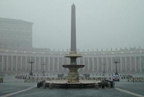 Extreme weather - heavy rain in Vatican city