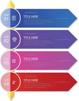 inforgraphic business presentation vector with four option