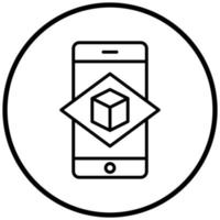 Augmented Reality Icon Style vector