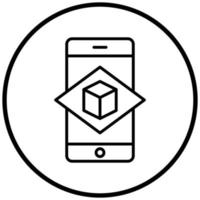 Augmented Reality Icon Style vector