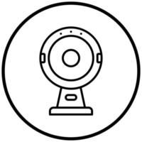 Round Webcam Icon Style vector