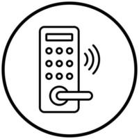 Smart Lock Icon Style vector