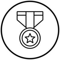 estilo de icono de medalla del ejército vector