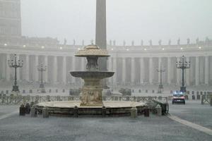 Extreme weather - heavy rain in Vatican city