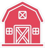 Barn Icon Style vector