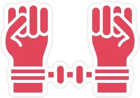 Prisioner Icon Style vector