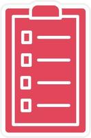 Website Checklist Icon Style vector