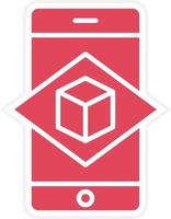 Augmented Reality Icon Style vector