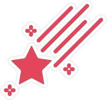 Falling Star Icon Style vector