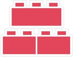 Bricks Toys Icon Style vector