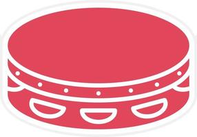 Tambourine Icon Style vector