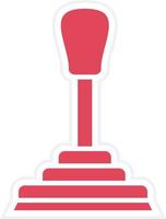Car Shift Icon Style vector