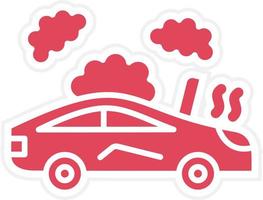 Broken Car Icon Style vector