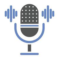 Voice Recorder Icon Style vector